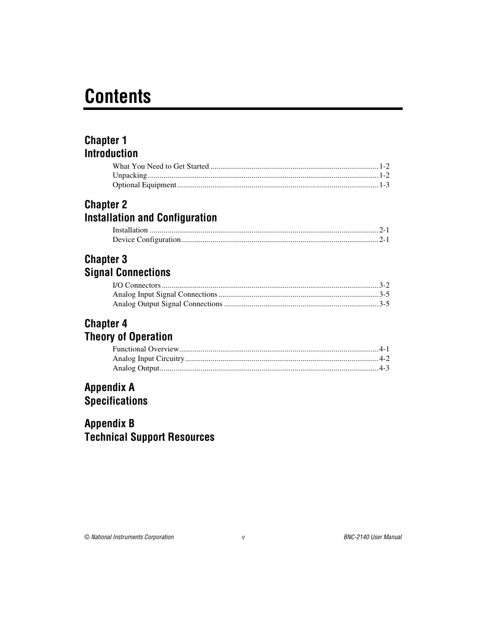 National Instruments BNC -2140 User Manual | Page 5 / 32