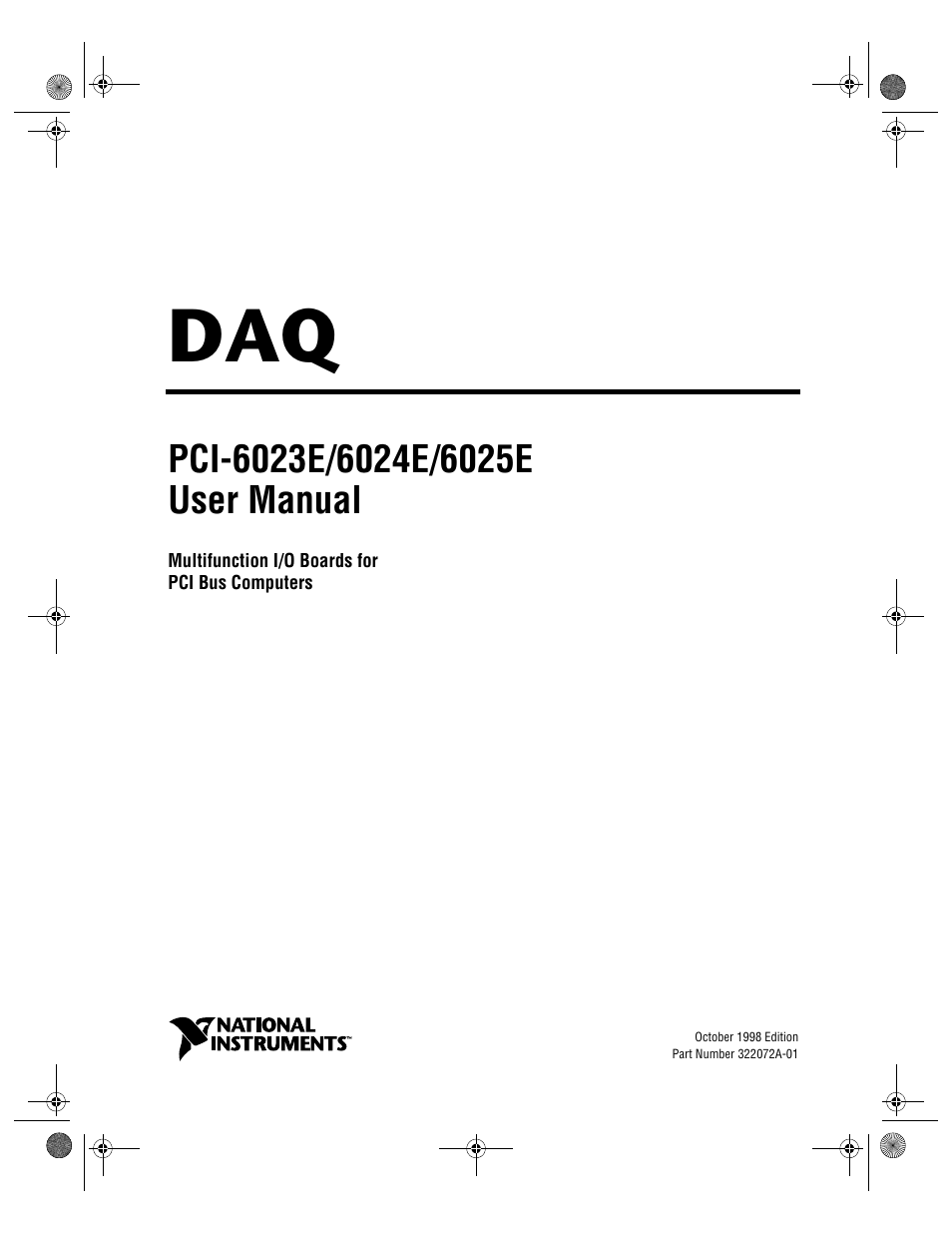 National Instruments PCI-6023E User Manual | 132 pages