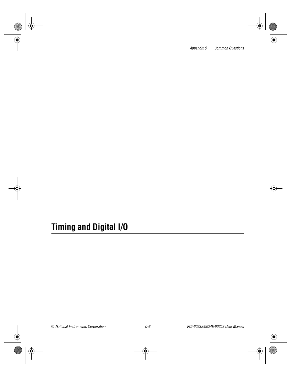 Timing and digital i/o | National Instruments PCI-6023E User Manual | Page 100 / 132