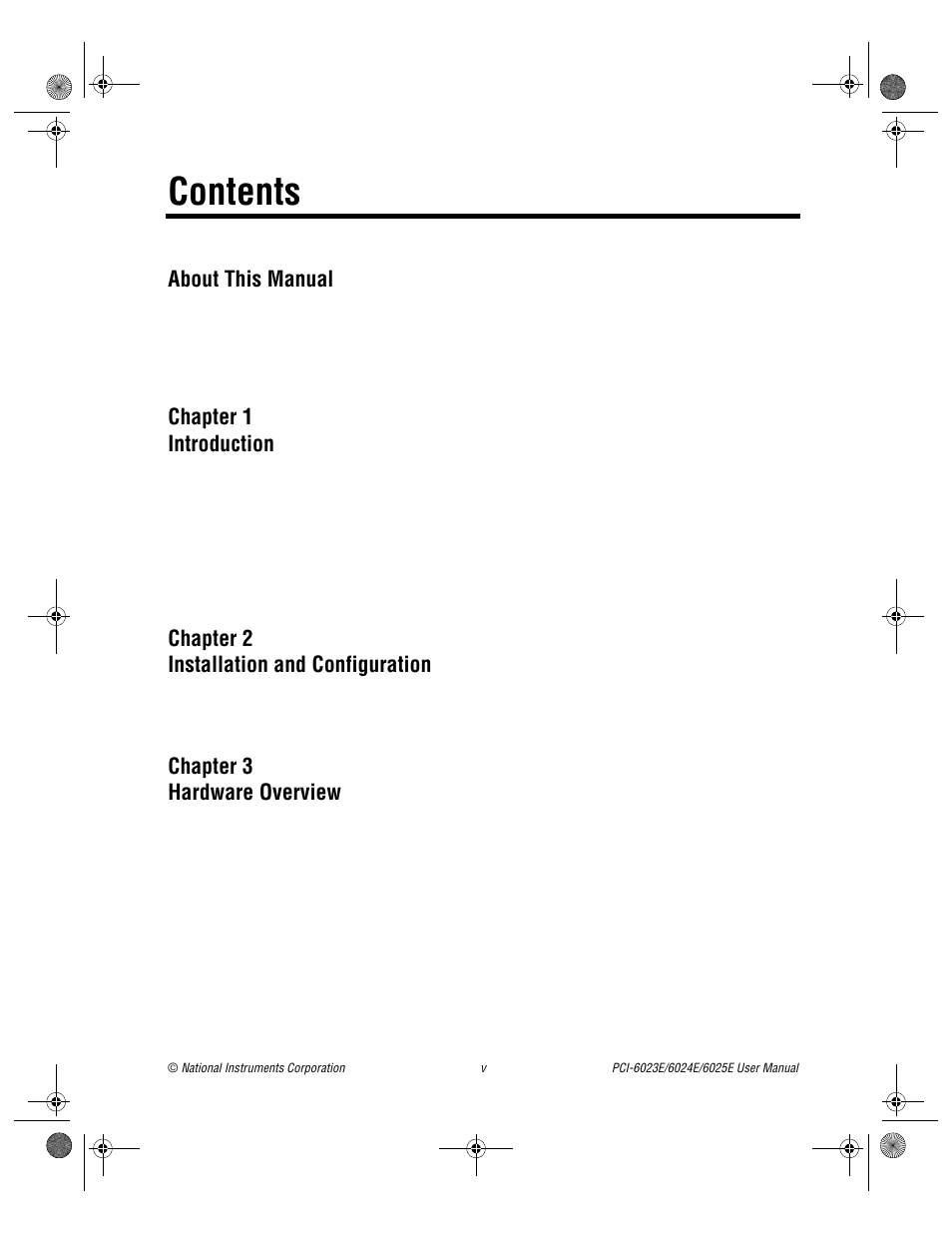 National Instruments PCI-6023E User Manual | Page 4 / 132