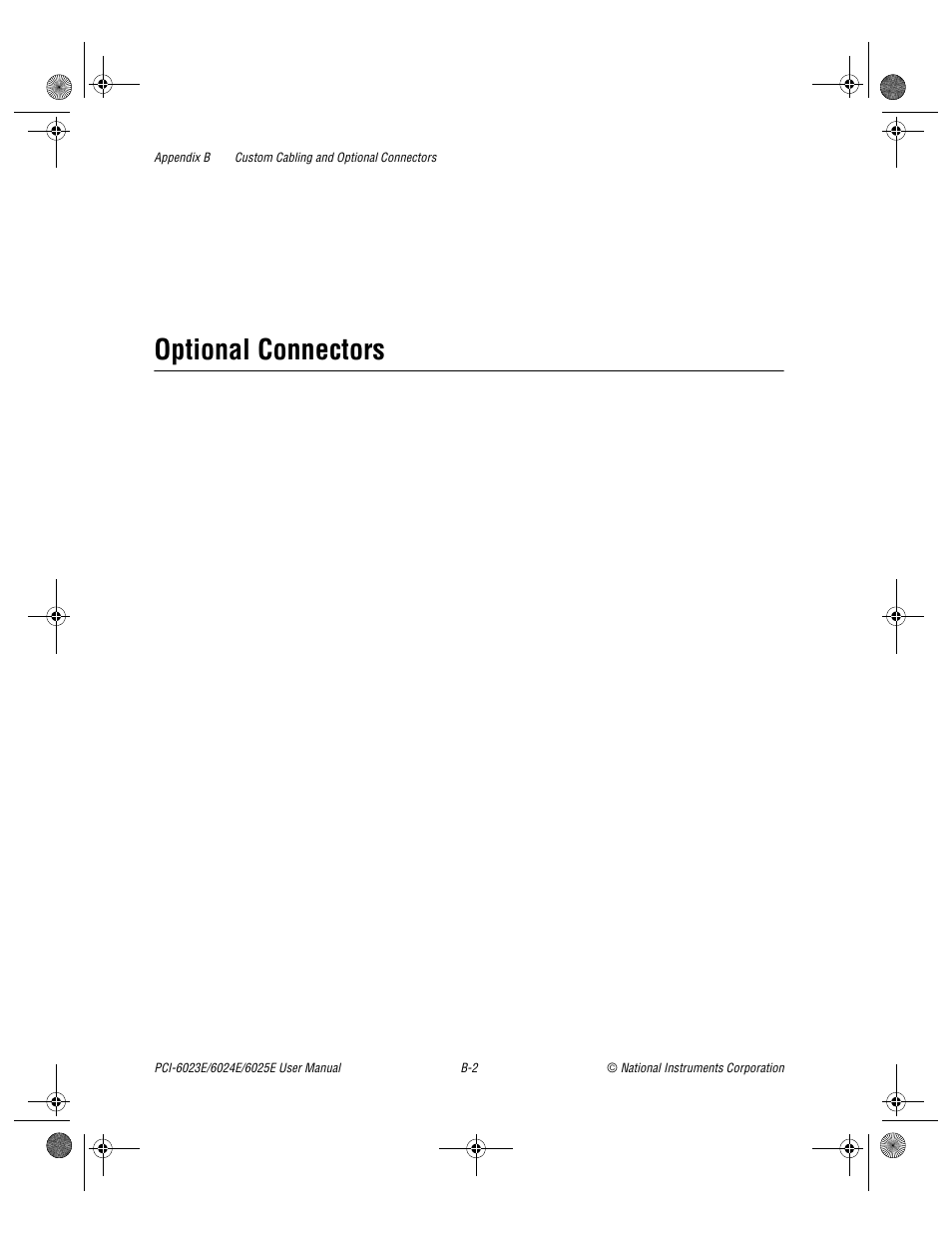 Optional connectors | National Instruments PCI-6023E User Manual | Page 93 / 132