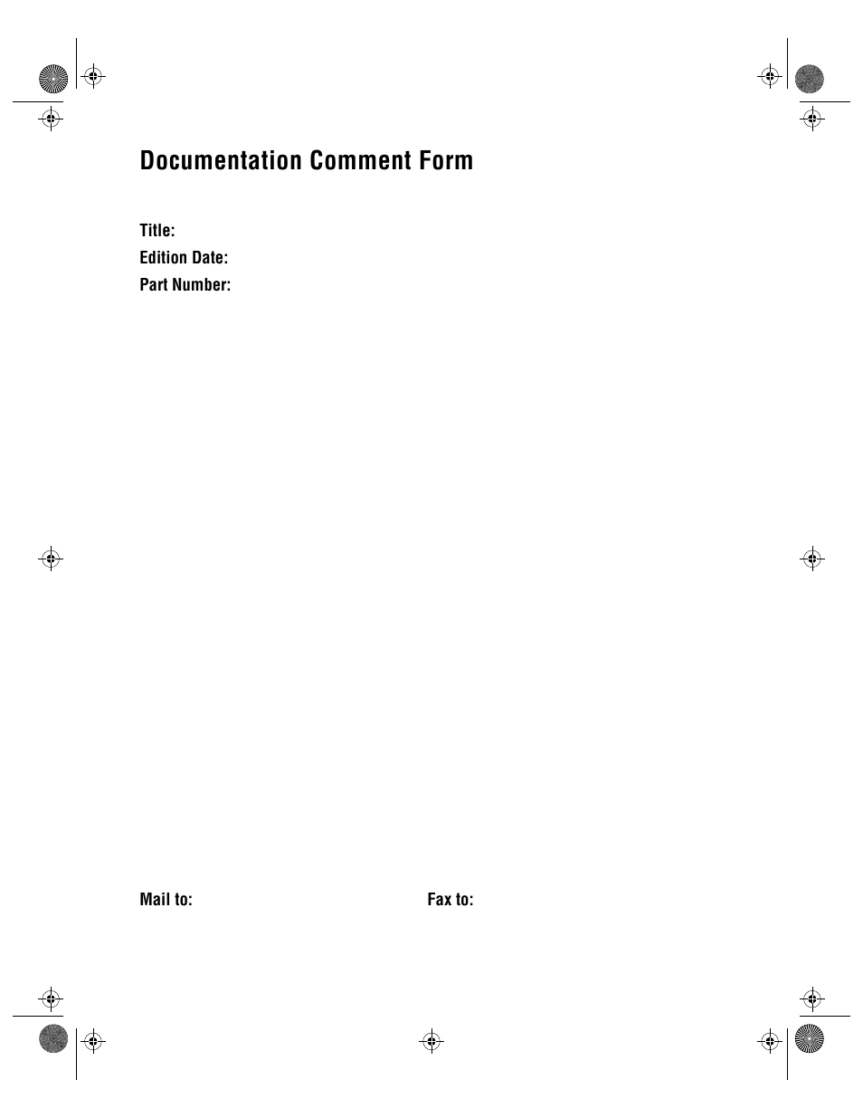 Documentation comment form | National Instruments PC-LPM-16/PnP User Manual | Page 113 / 125