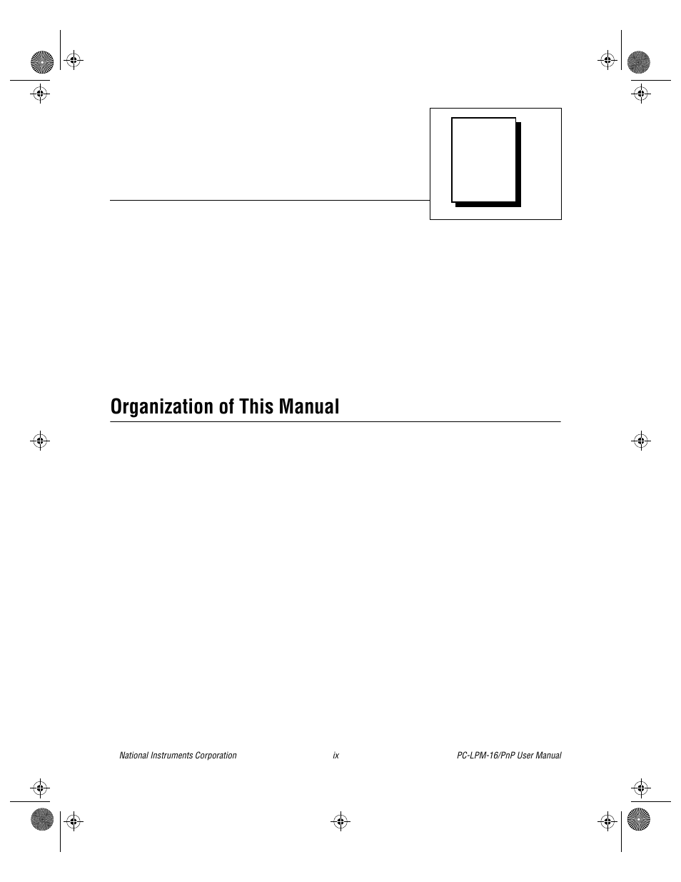 About this manual, Organization of this manual | National Instruments PC-LPM-16/PnP User Manual | Page 8 / 125