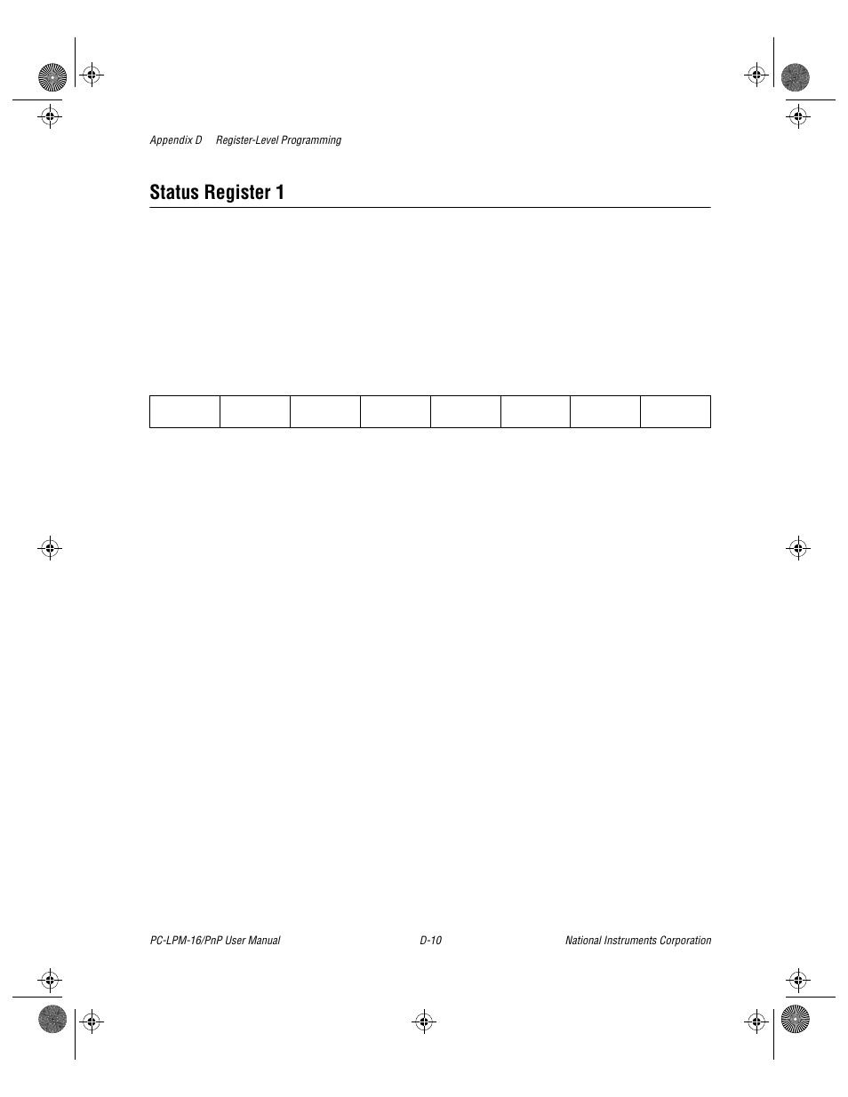 Status register 1 | National Instruments PC-LPM-16/PnP User Manual | Page 82 / 125
