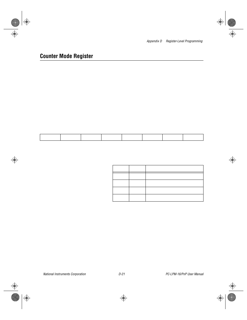 Counter mode register | National Instruments PC-LPM-16/PnP User Manual | Page 93 / 125