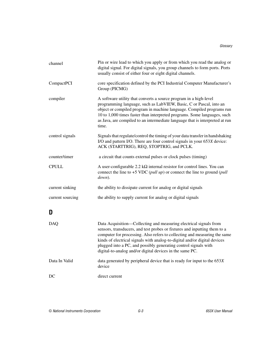 National Instruments 653X User Manual | Page 129 / 147