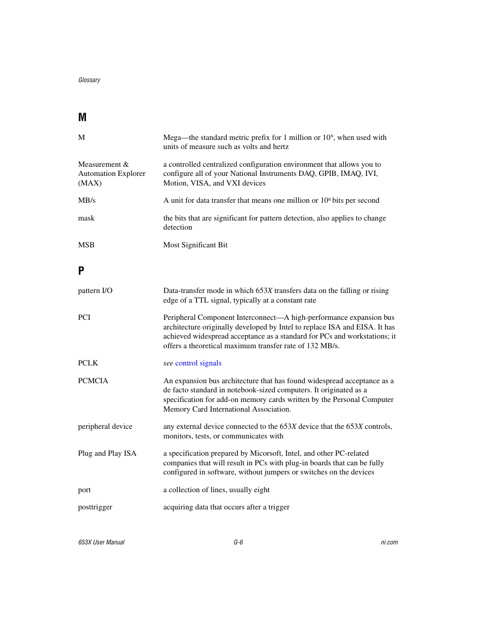 National Instruments 653X User Manual | Page 132 / 147