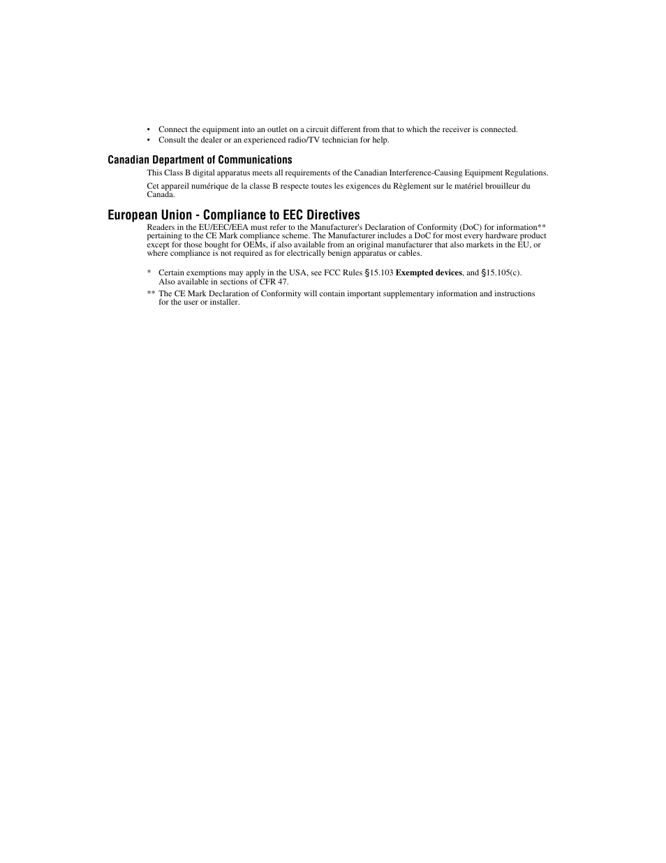 European union - compliance to eec directives | National Instruments 653X User Manual | Page 5 / 147