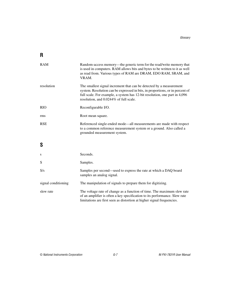 National Instruments NI PXI-7831R User Manual | Page 72 / 73