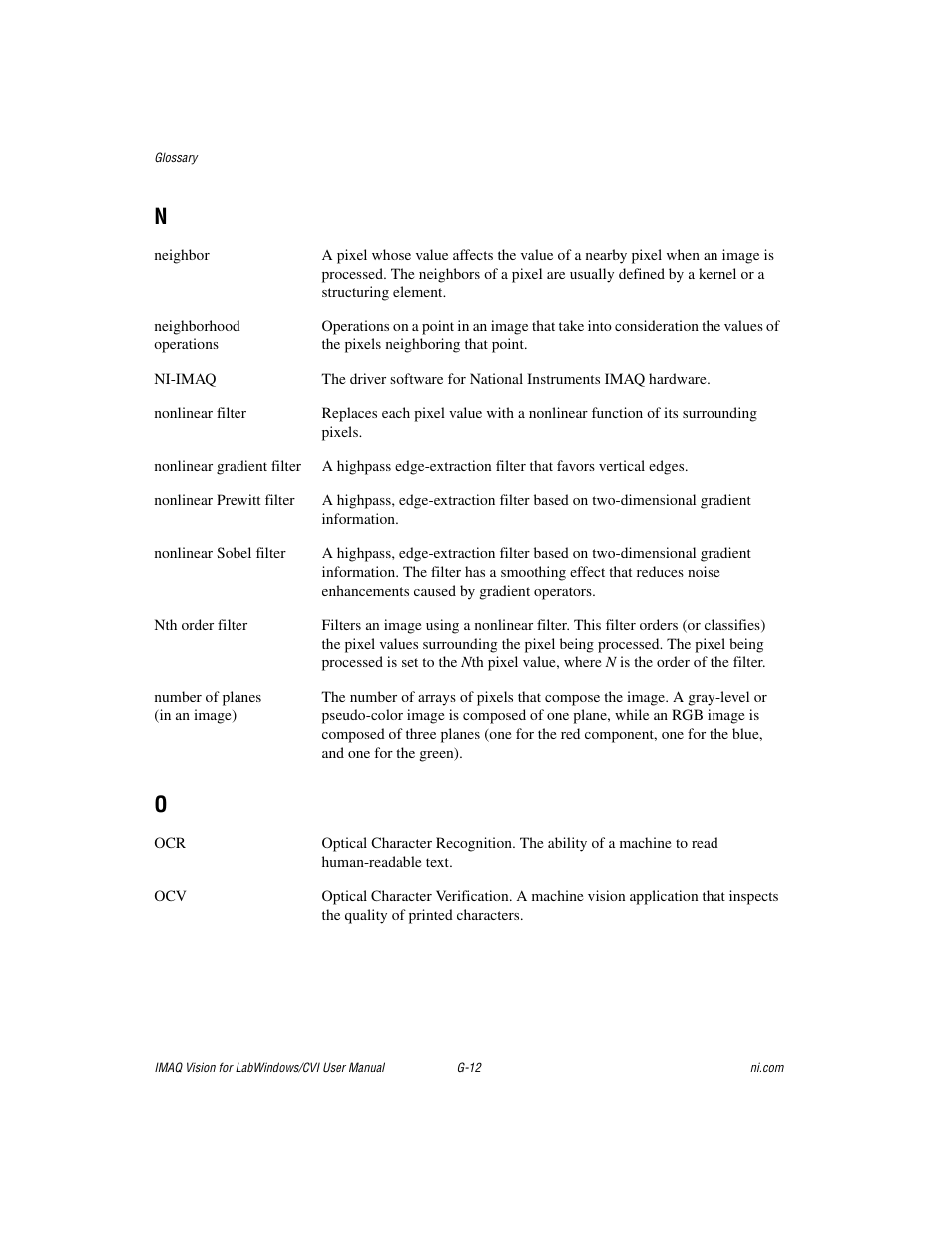 National Instruments IMAQ Vision for LabWindows TM /CVI User Manual | Page 108 / 119