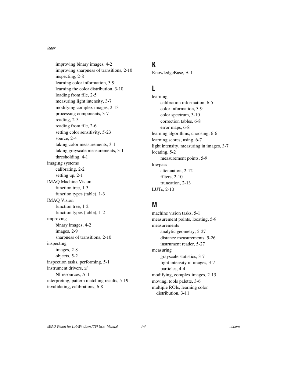 National Instruments IMAQ Vision for LabWindows TM /CVI User Manual | Page 117 / 119