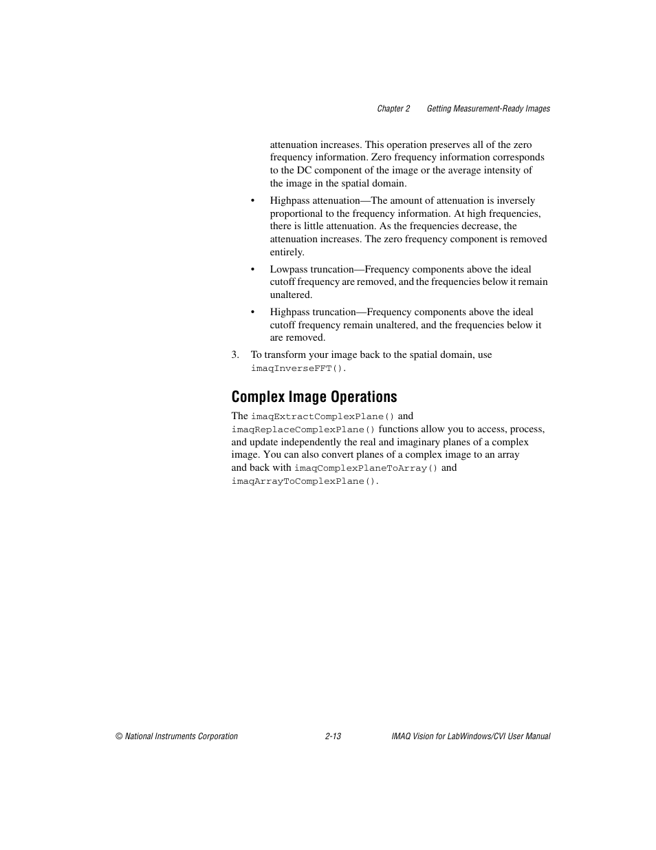 Complex image operations, Complex image operations -13 | National Instruments IMAQ Vision for LabWindows TM /CVI User Manual | Page 29 / 119