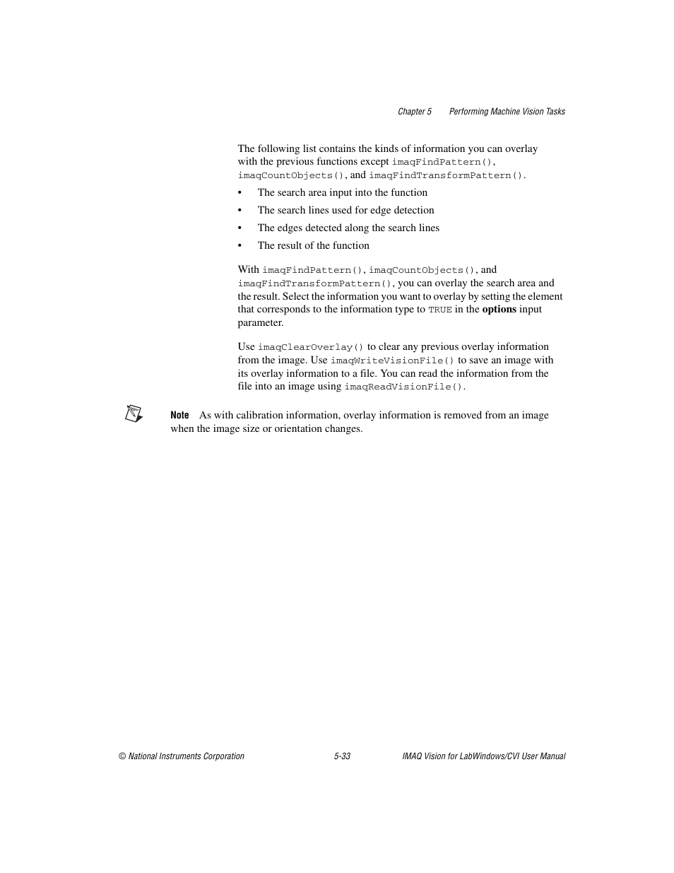 National Instruments IMAQ Vision for LabWindows TM /CVI User Manual | Page 85 / 119