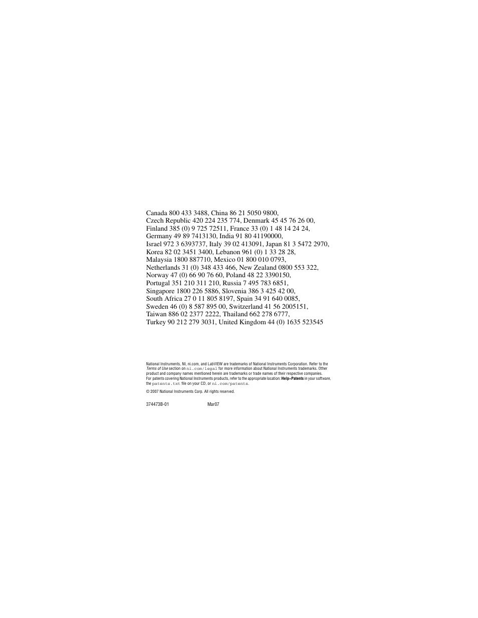 National Instruments NI 9219 User Manual | Page 36 / 36