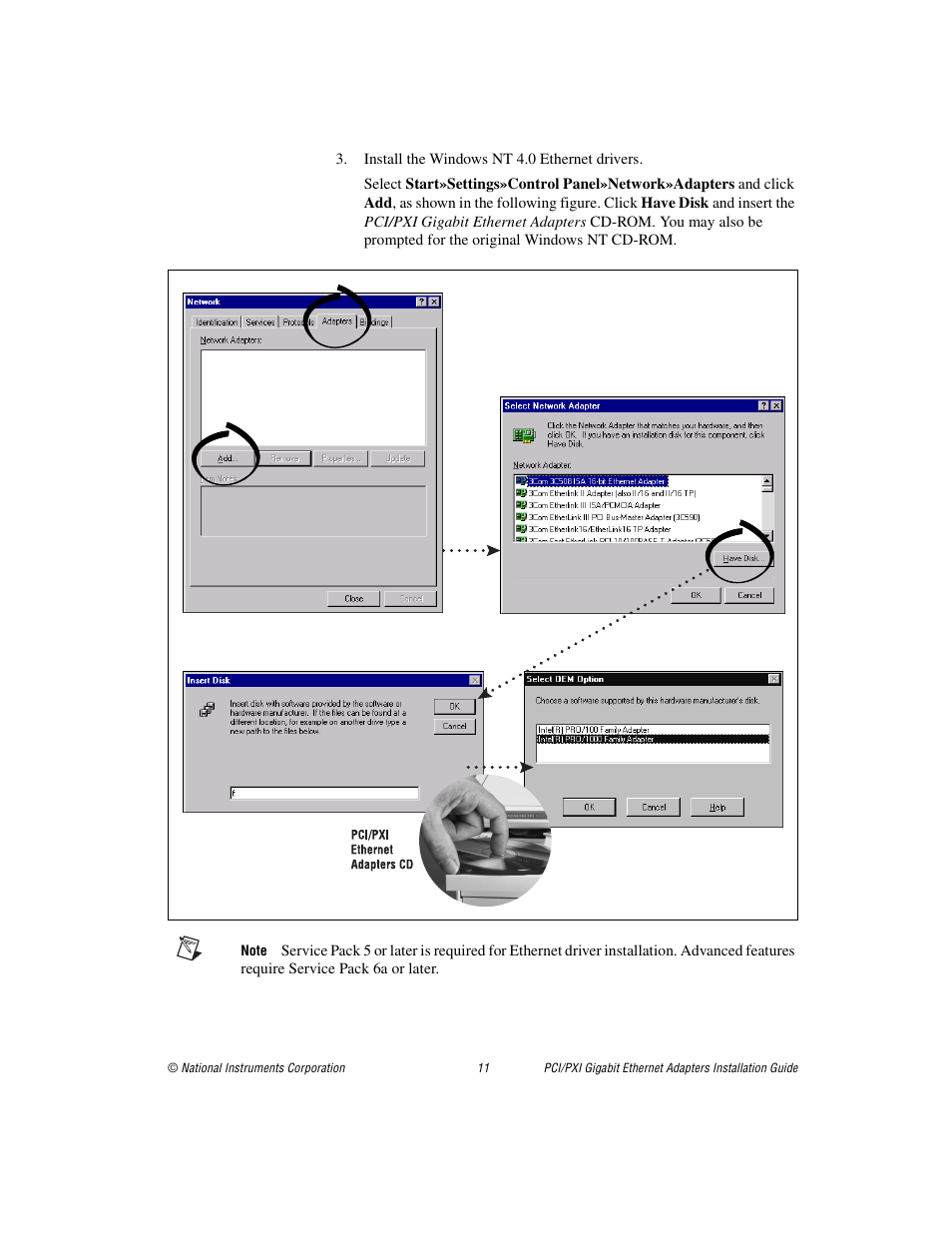 National Instruments Gigabit Ethernet Adapters User Manual | Page 11 / 17