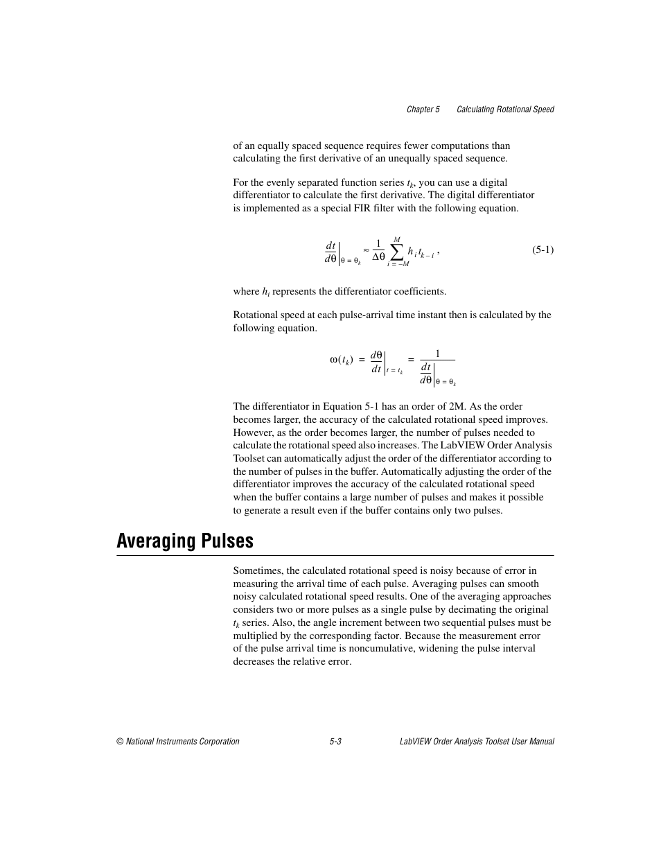 Averaging pulses, Averaging pulses -3 | National Instruments Order Analysis Toolset User Manual | Page 49 / 63