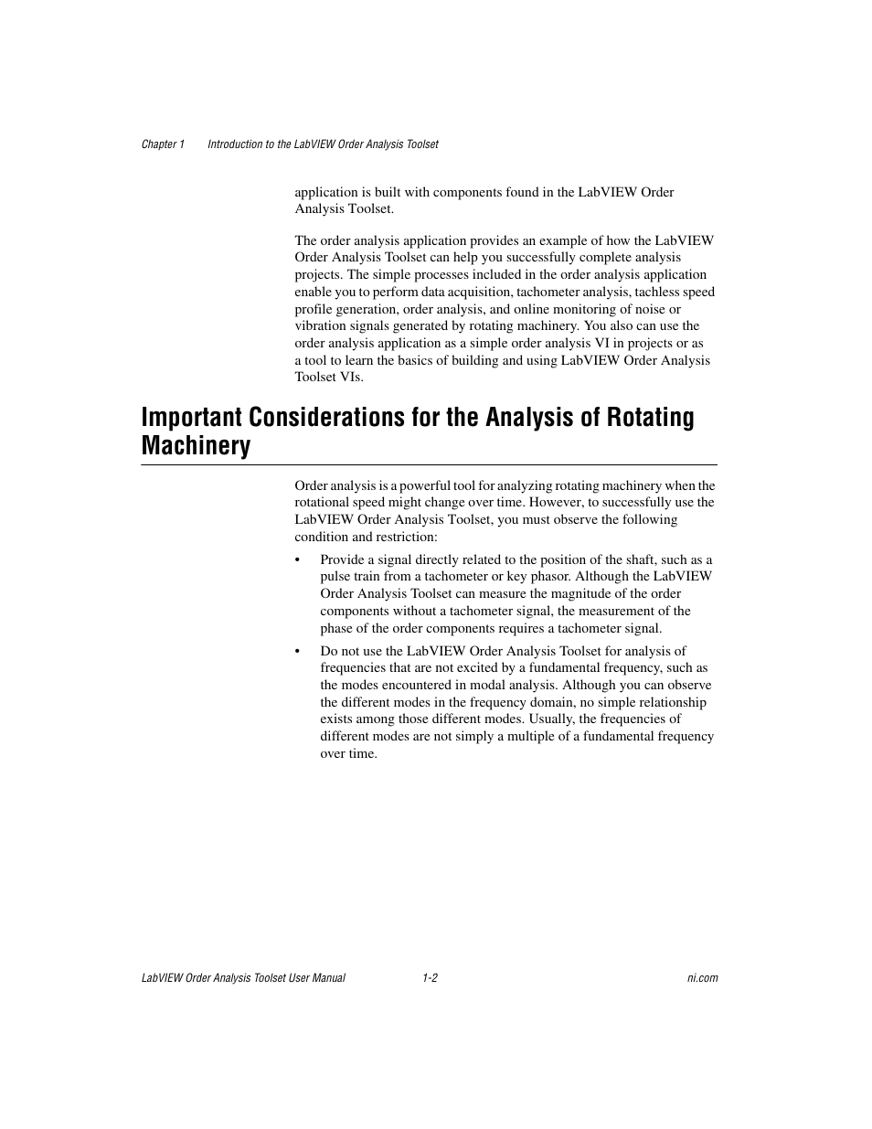 National Instruments Order Analysis Toolset User Manual | Page 9 / 63