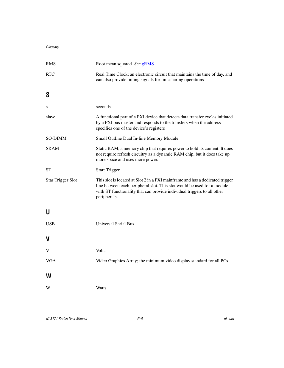 National Instruments PXI NI 8171 Series User Manual | Page 68 / 73