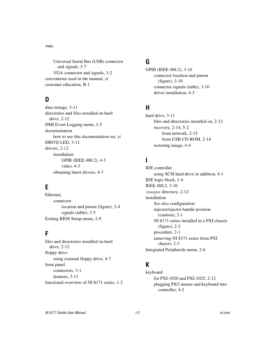 National Instruments PXI NI 8171 Series User Manual | Page 70 / 73