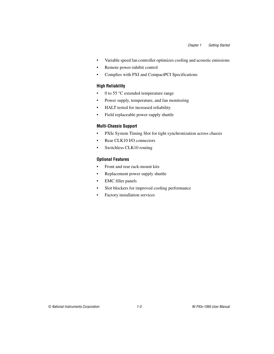 National Instruments PXI Express NI PXIe-1065 User Manual | Page 10 / 75