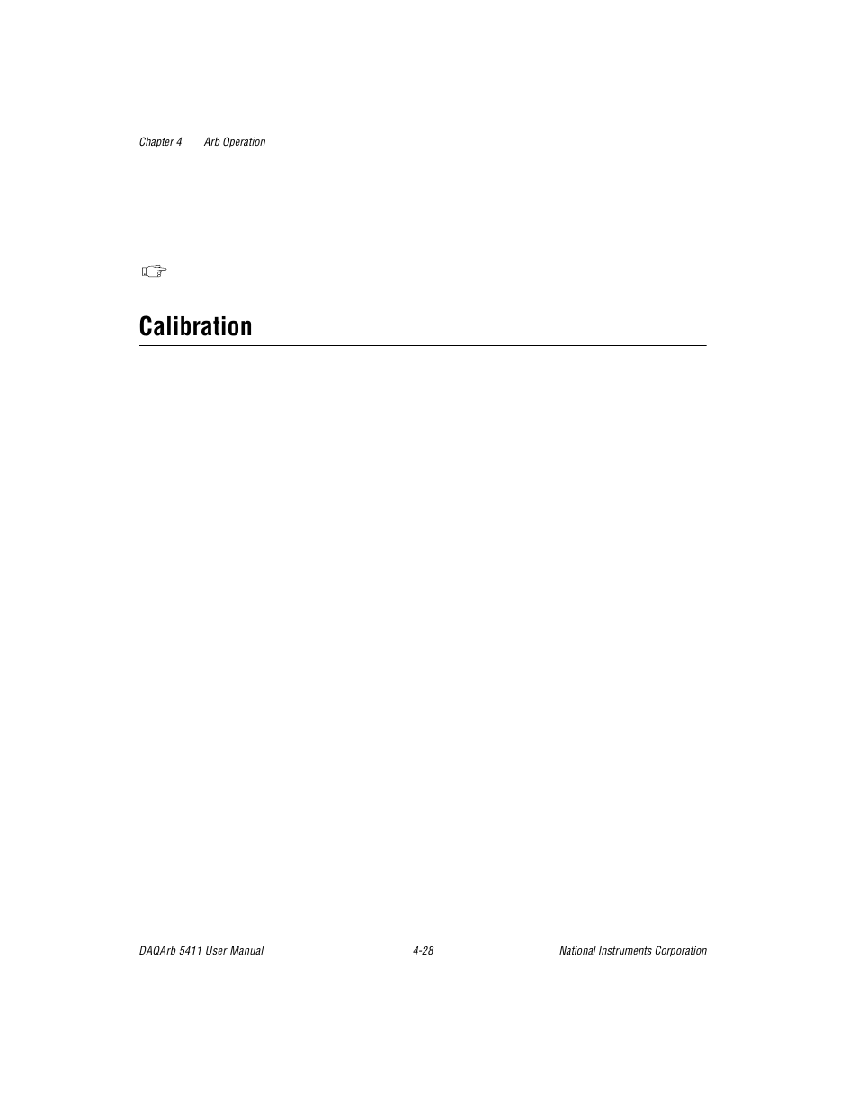 Calibration, Calibration -28 | National Instruments 5411 User Manual | Page 53 / 84