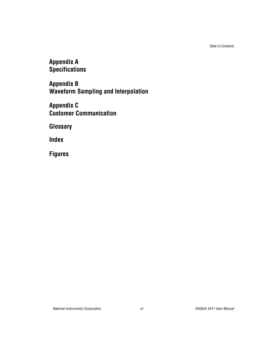 Figures | National Instruments 5411 User Manual | Page 6 / 84