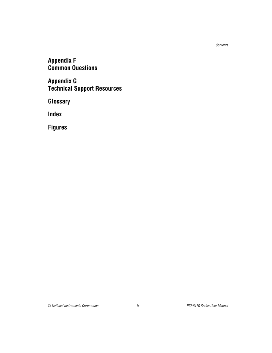 Figures | National Instruments PXI-8170 Series User Manual | Page 8 / 67