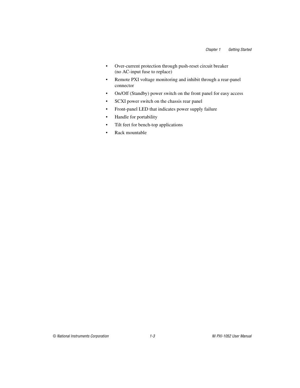 National Instruments PXI NI PXI-1052 User Manual | Page 10 / 70