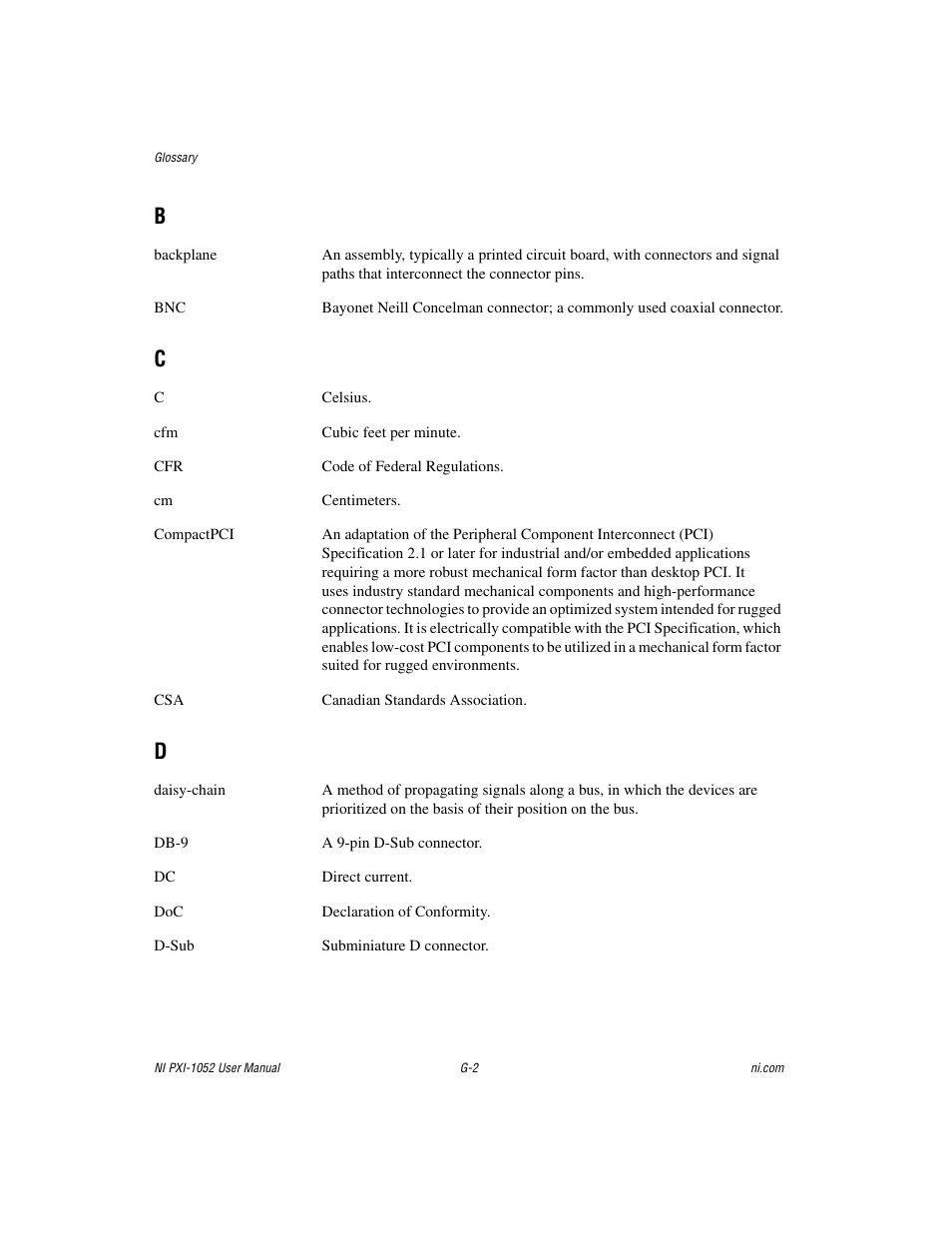 National Instruments PXI NI PXI-1052 User Manual | Page 61 / 70