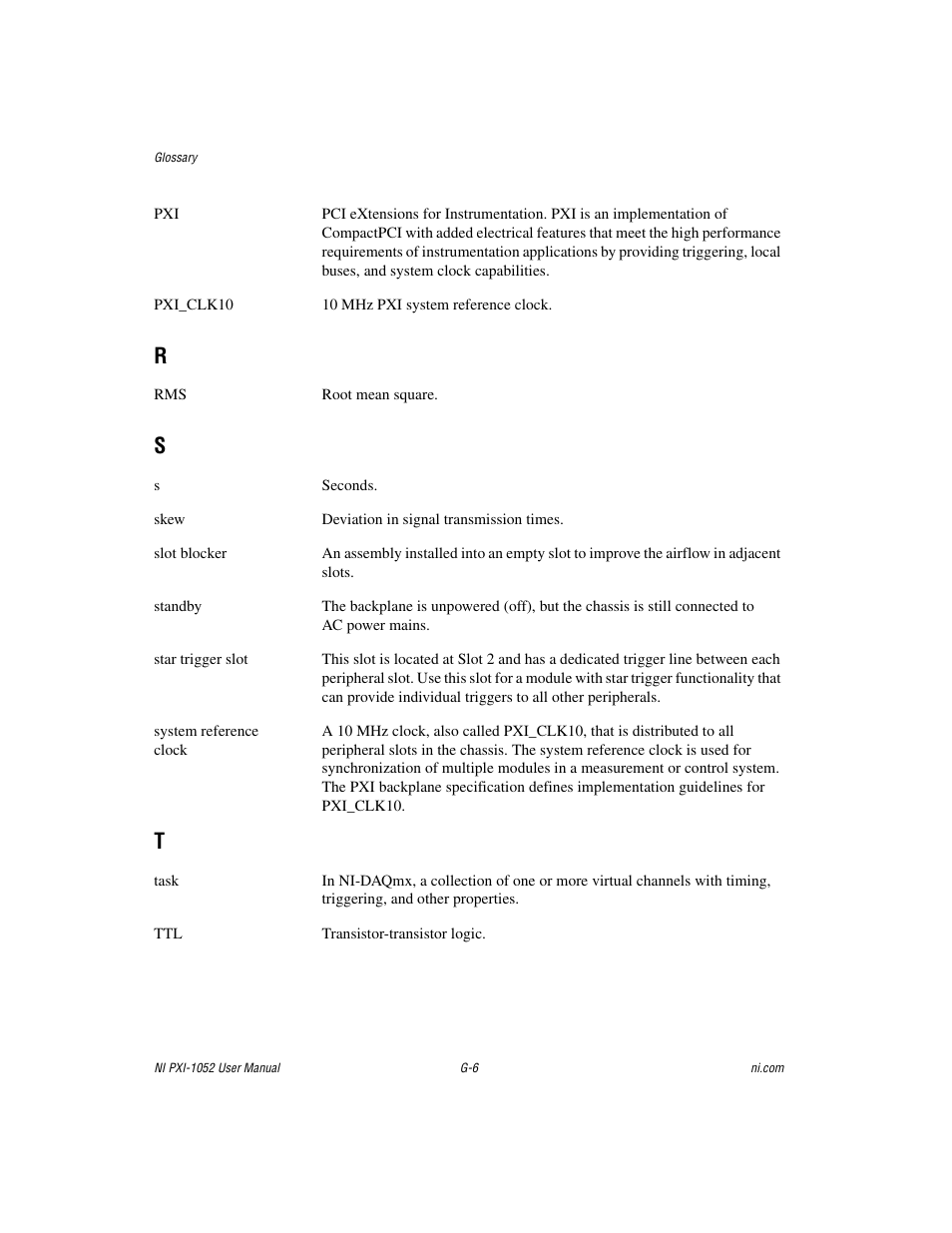 Outside of a, Task | National Instruments PXI NI PXI-1052 User Manual | Page 65 / 70
