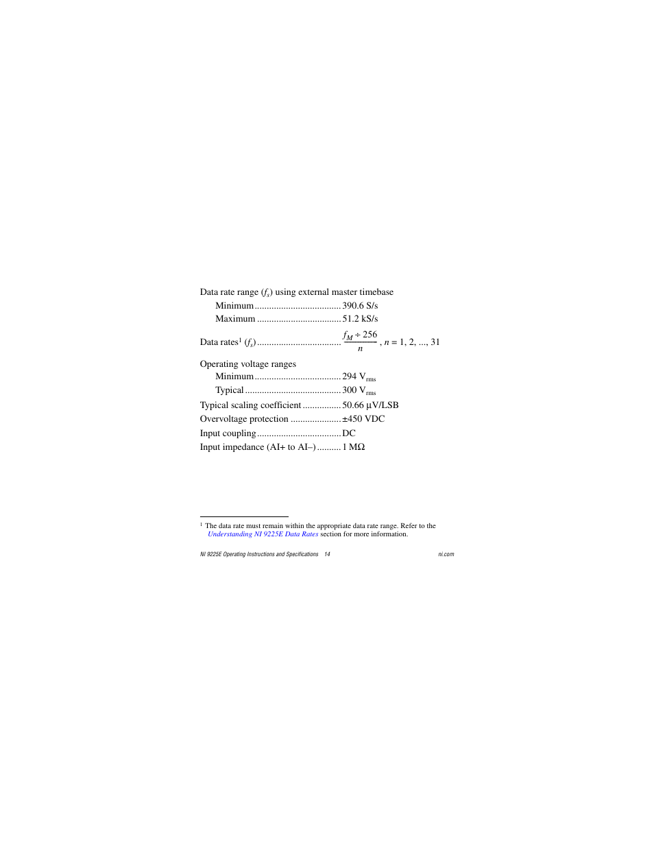 National Instruments NI 9225E User Manual | Page 14 / 25