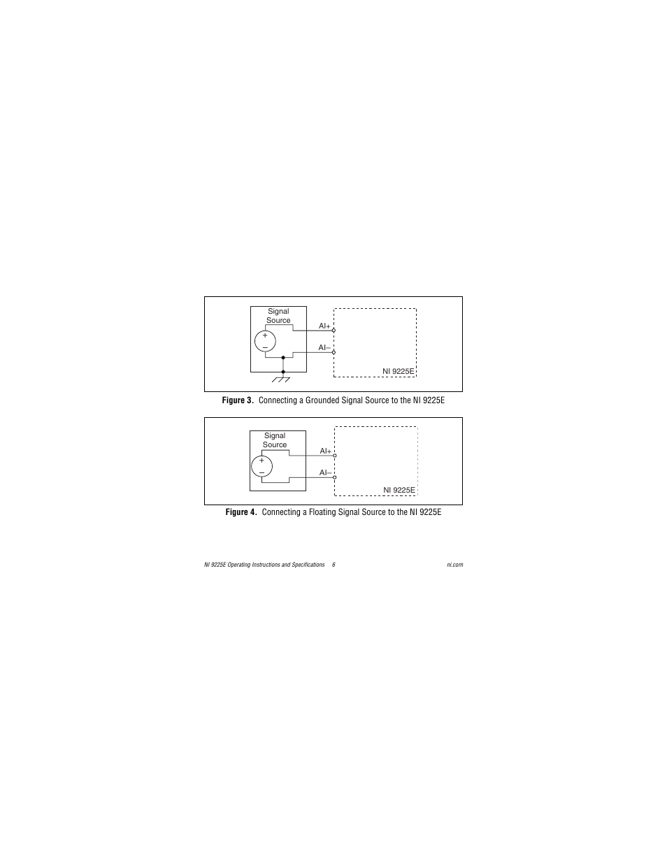 3 and 4 for illus | National Instruments NI 9225E User Manual | Page 6 / 25