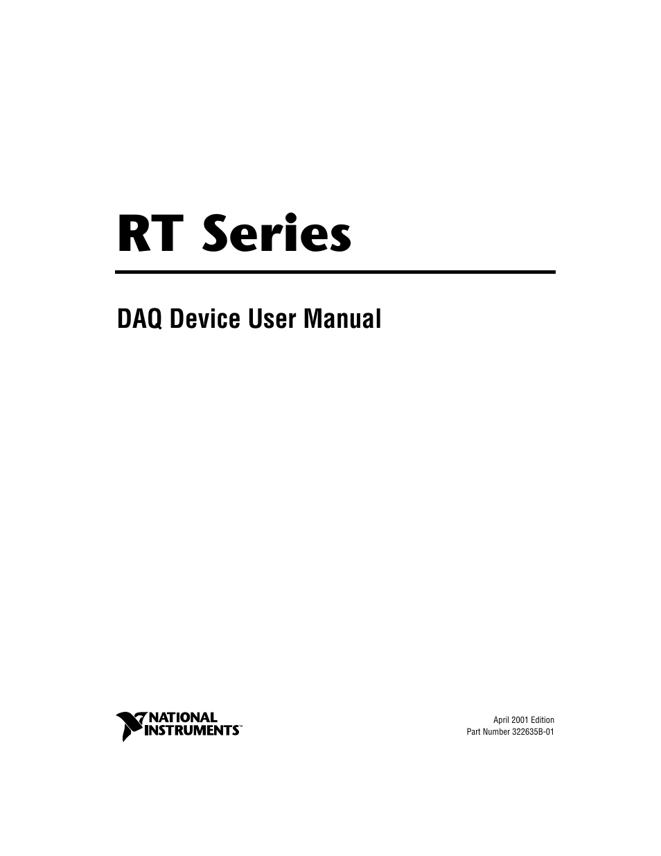 National Instruments RT Series User Manual | 36 pages