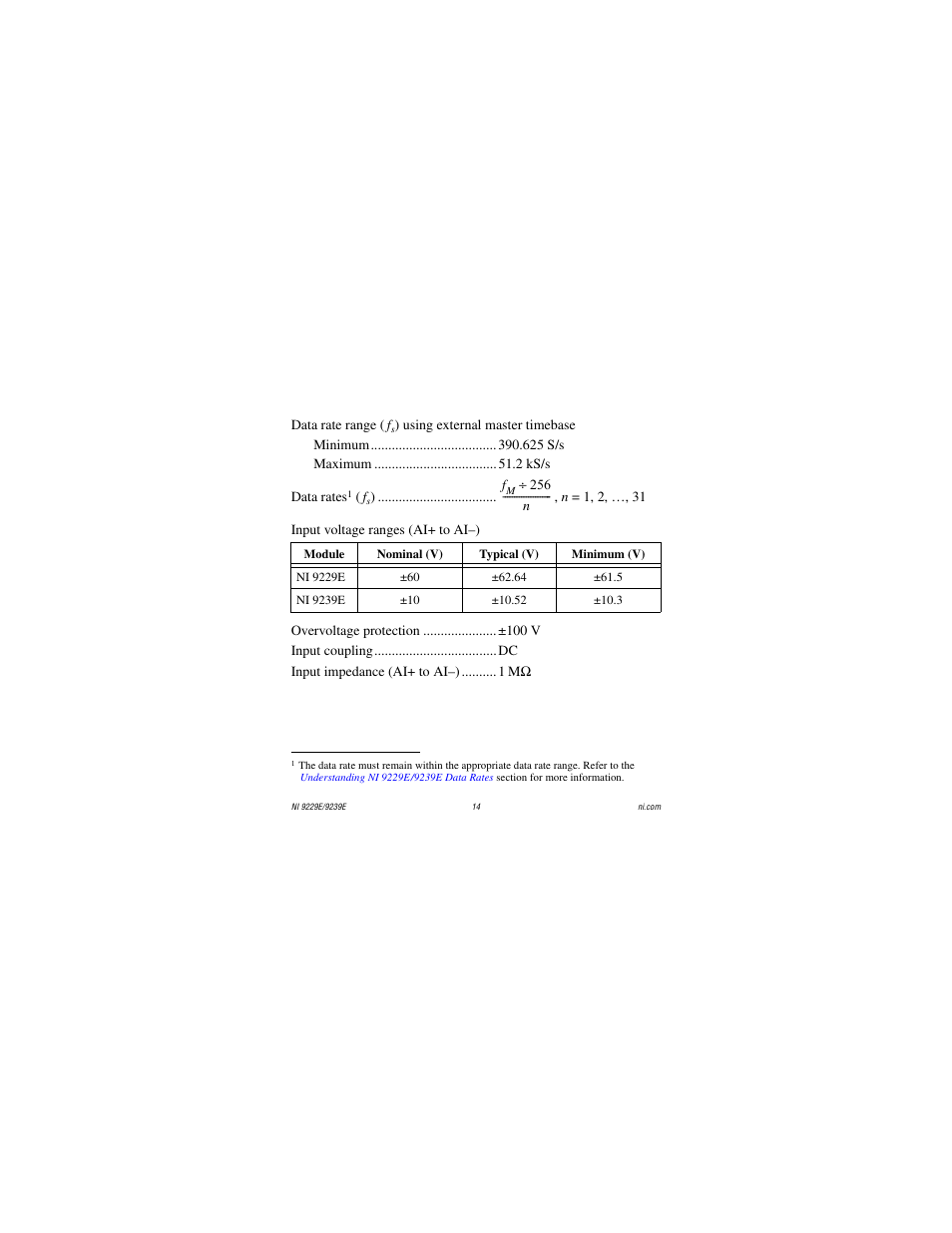 National Instruments NI 9229E User Manual | Page 14 / 26