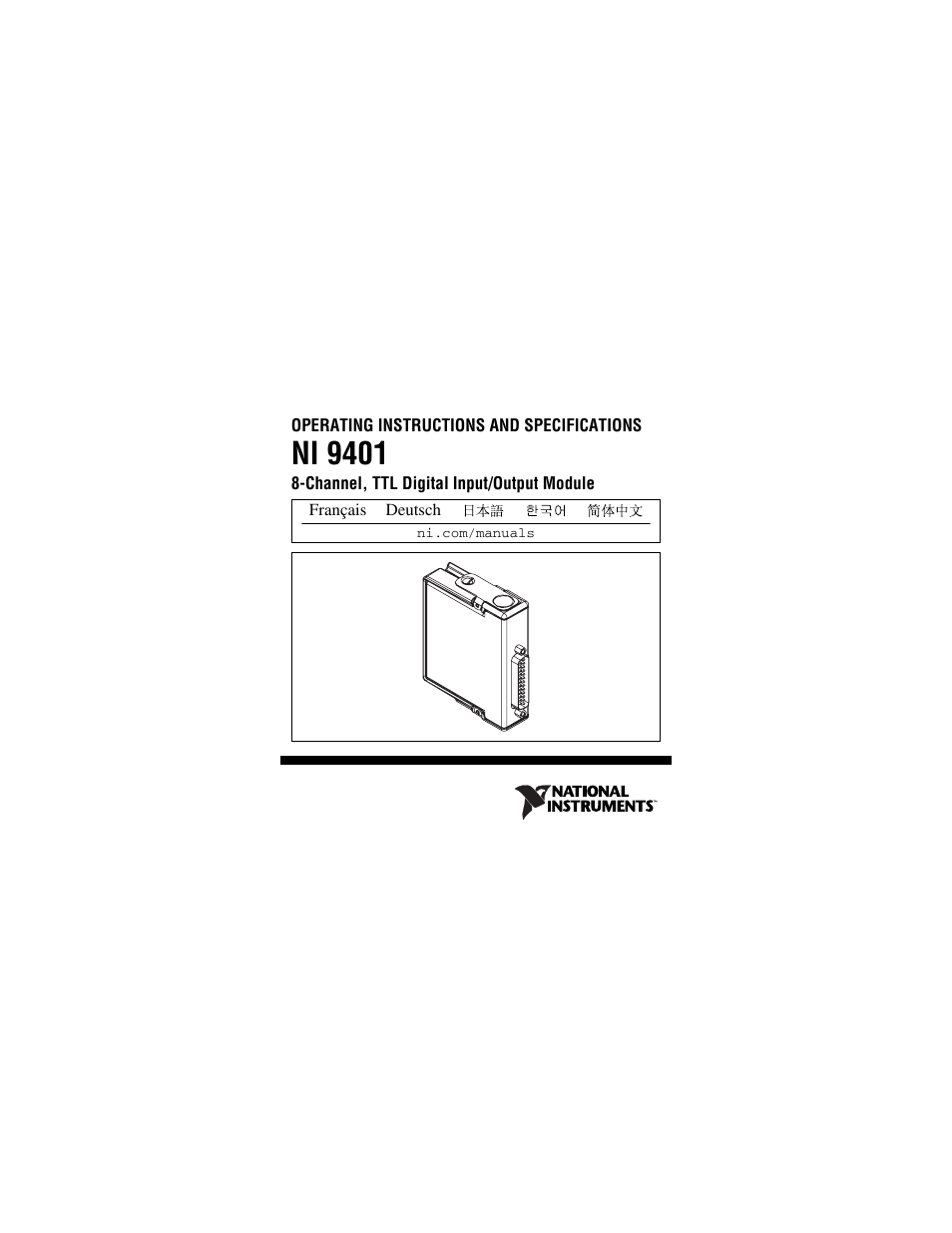 National Instruments NI 9401 User Manual | 24 pages