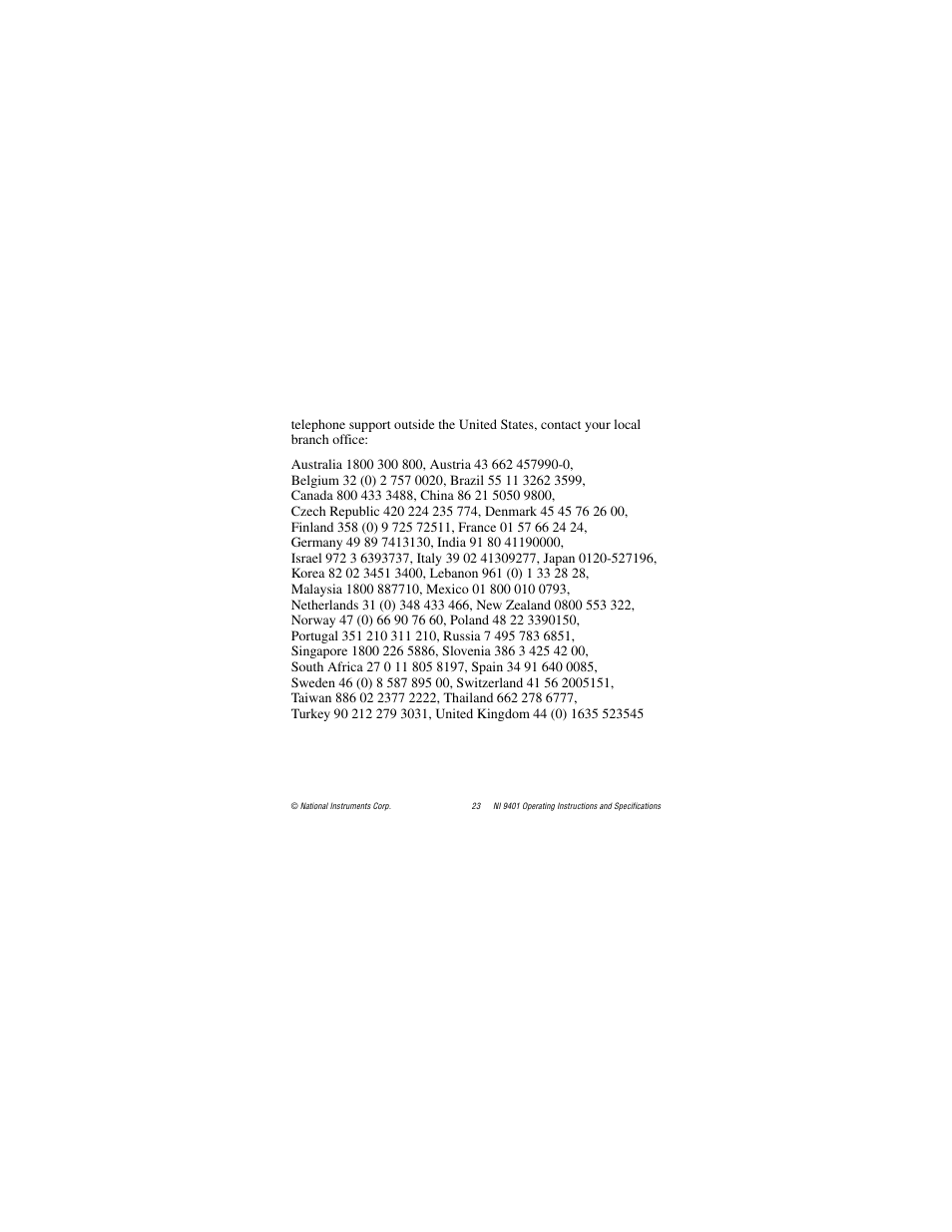 National Instruments NI 9401 User Manual | Page 23 / 24
