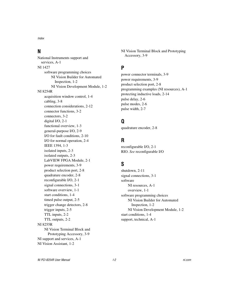 National Instruments NI VISION PCI-8254R User Manual | Page 42 / 43