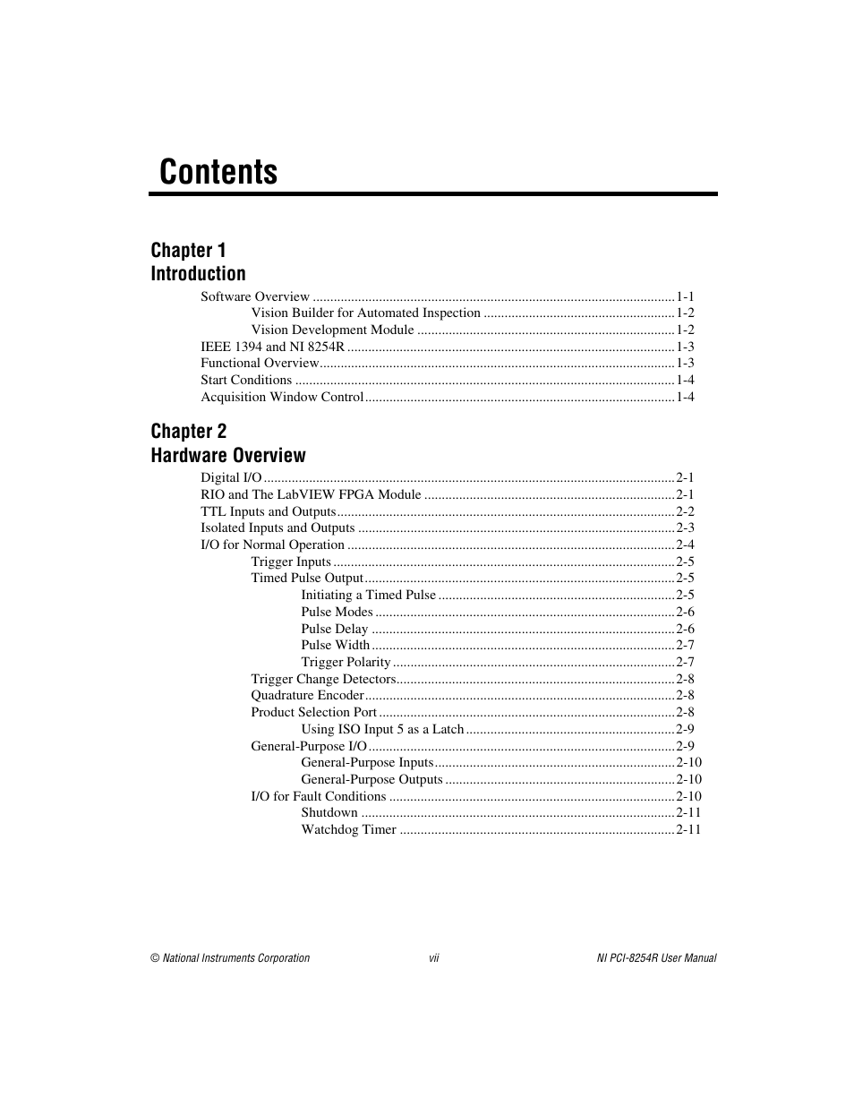 National Instruments NI VISION PCI-8254R User Manual | Page 6 / 43