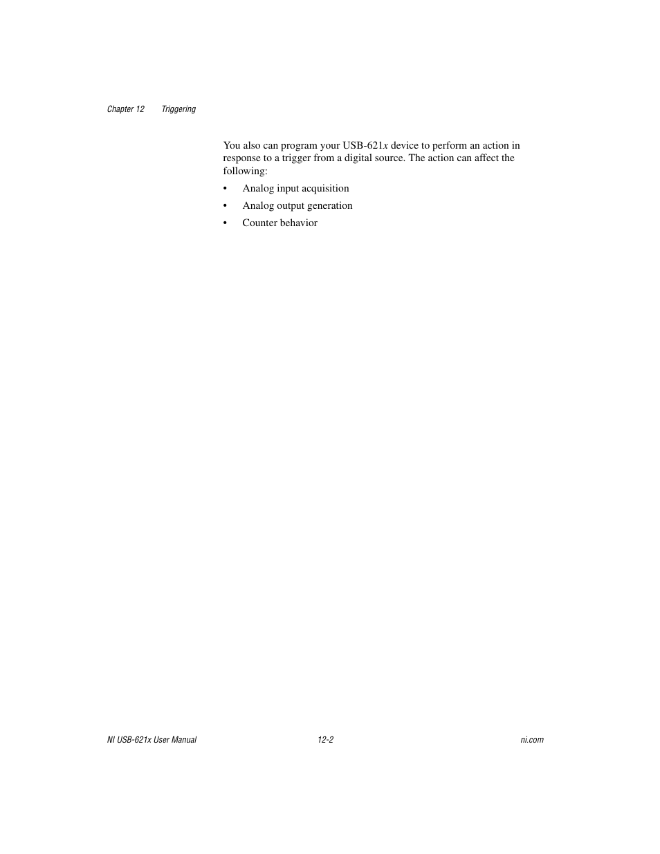 National Instruments Data Acquisition Device NI USB-621x User Manual | Page 139 / 185