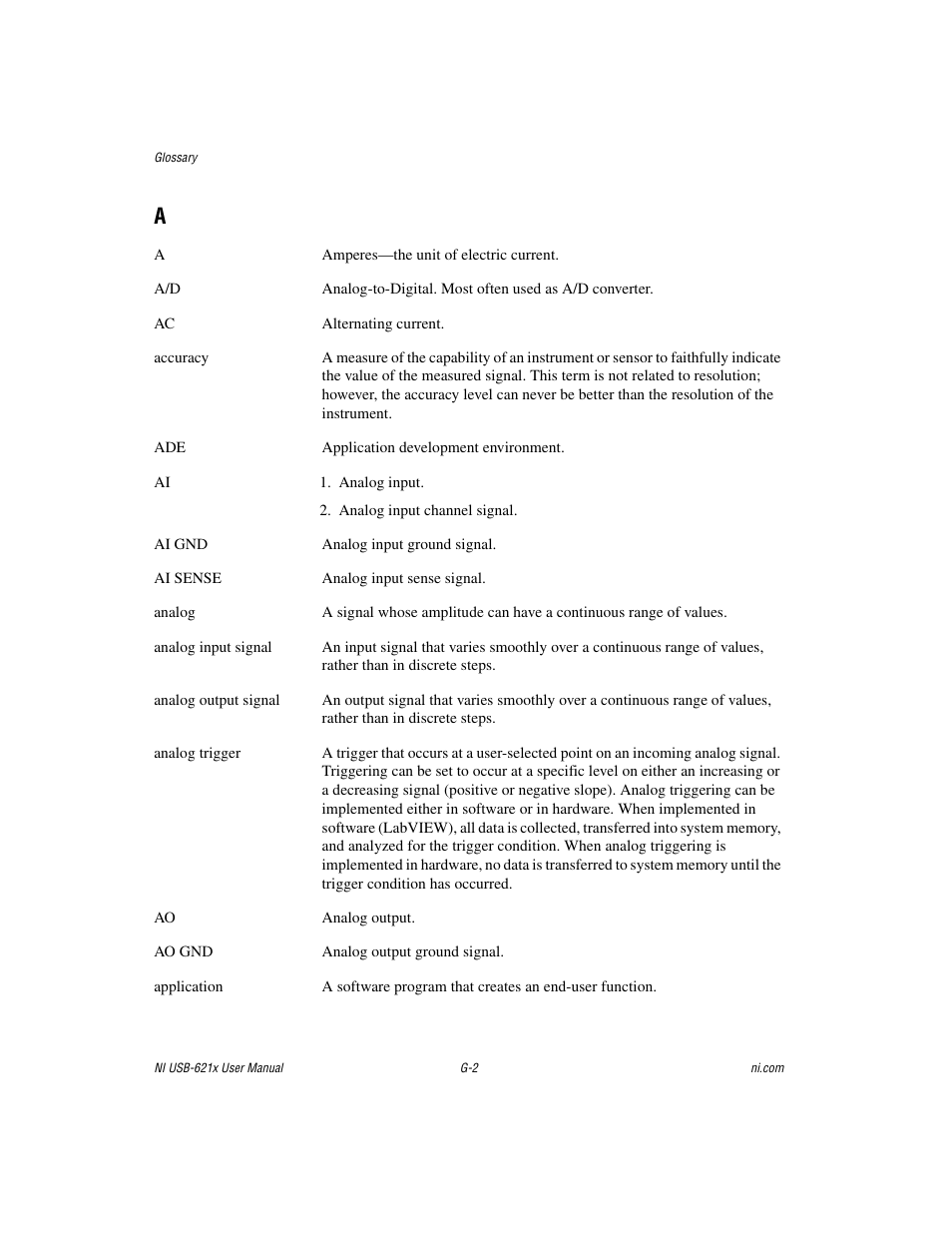 National Instruments Data Acquisition Device NI USB-621x User Manual | Page 160 / 185