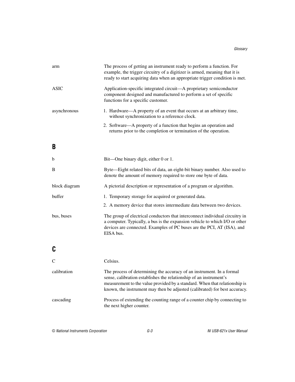 National Instruments Data Acquisition Device NI USB-621x User Manual | Page 161 / 185