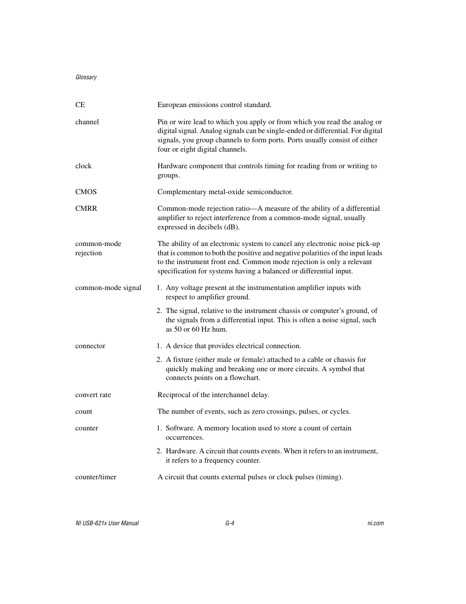 National Instruments Data Acquisition Device NI USB-621x User Manual | Page 162 / 185