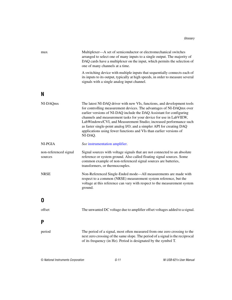 National Instruments Data Acquisition Device NI USB-621x User Manual | Page 169 / 185