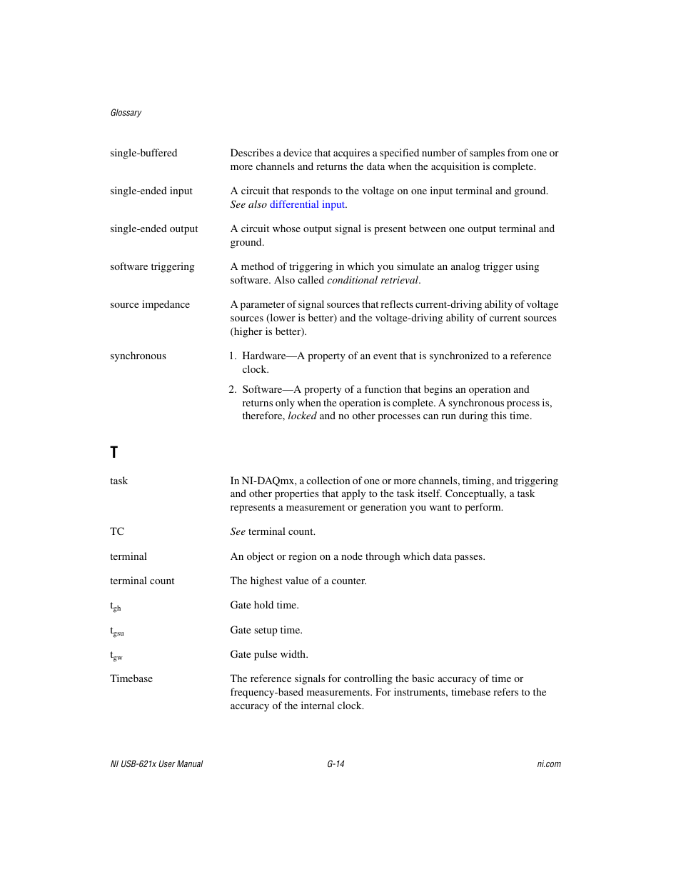 National Instruments Data Acquisition Device NI USB-621x User Manual | Page 172 / 185