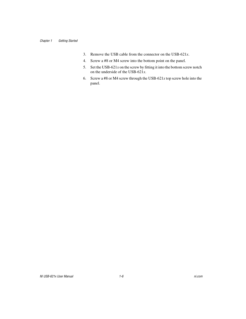 National Instruments Data Acquisition Device NI USB-621x User Manual | Page 23 / 185