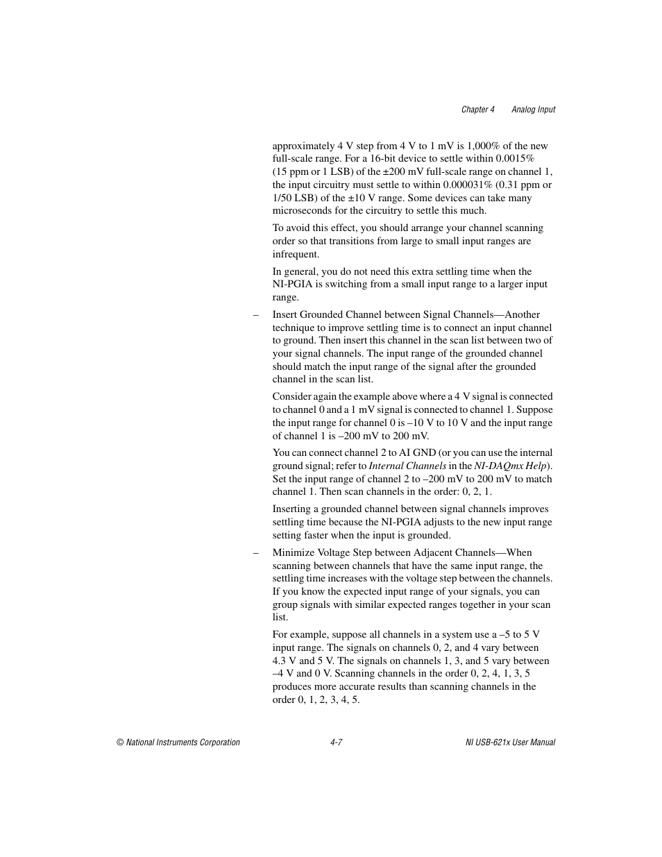 National Instruments Data Acquisition Device NI USB-621x User Manual | Page 40 / 185