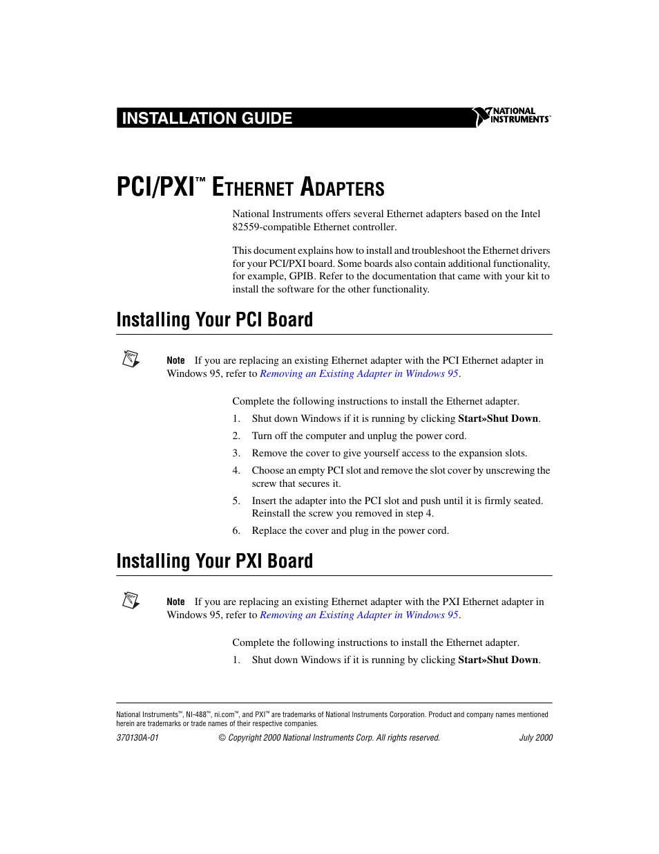 National Instruments NI-488TM User Manual | 12 pages