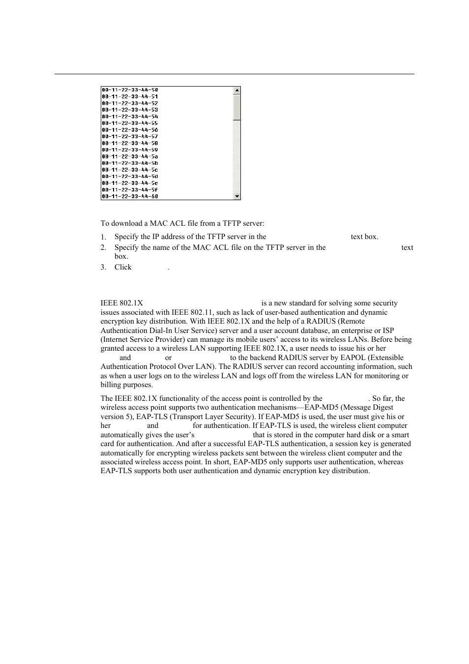 Ieee 802.1x/radius (ap mode only), Ieee 802.1x/radius (ap mode only) -19 | National Instruments NI WAP-3711 User Manual | Page 33 / 47