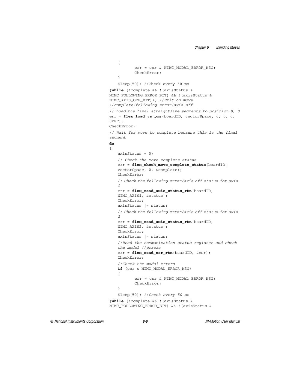 National Instruments NI-Motion User Manual | Page 121 / 305