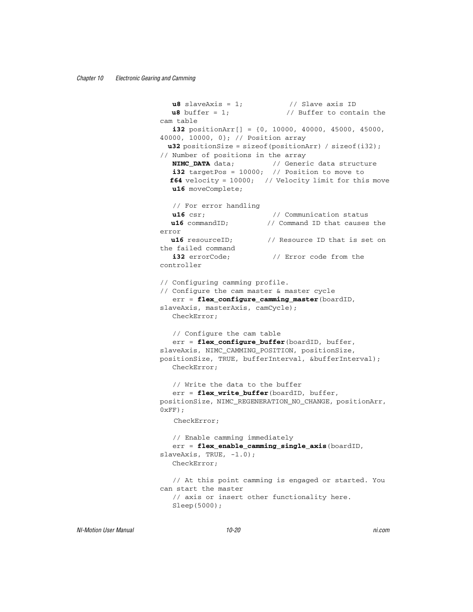 National Instruments NI-Motion User Manual | Page 142 / 305